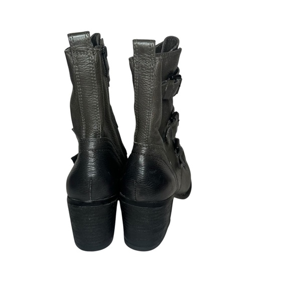 Vince Camuto Dassia Grey Two Toned Combat Moto Heel Boots Size 9.5 - Picture 10 of 10